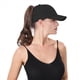 thumbnail image 1 of Gorra de Béisbol de de Caballo Alta para Mujer, Gorra Deportiva de de Secado Rápido y Rendimiento para Correr. Negro Talla Única, 1 of 5