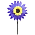 thumbnail image 1 of Molino Viento Giratorio Girasol Colorida Jardín Al Aire Libre (girasol Morado), 1 of 9