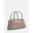 thumbnail image 3 of No Boundaries Women's East West Bowler Handbag, Brown Plaid, 3 of 7