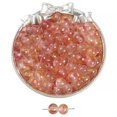 thumbnail image 1 of Cuentas de vidrio con forma de hielo a través de tinta que florecen con cuentas de oro, cuentas de vidrio hechas a mano, collar, pulsera, cadena, joyería, cuentas sueltas, accesorios, 1 of 5
