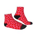 thumbnail image 3 of Bingfone Red Love Heart Design Patterned Men'S Women'S Casual Cotton Socks, 3 of 9