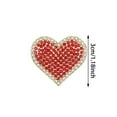 thumbnail image 3 of Women's Red Rhinestone Heart Brooch Pin - Crystal Valentine Love Jewelry Gift for Her, Wedding, Party, Anniversary, Mother's Day Accessories (1 Pin), 3 of 5