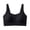 Black, variant on Women's Push-up Zipper Jelly Bra - Breathable Solid Color Underwear for Everyday Fashion