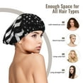 thumbnail image 3 of Retro Police America Flag Sleep Cap Satin Bonnet Sleeping Hat Soft Elastic Night Hair Cover For Women, 3 of 8