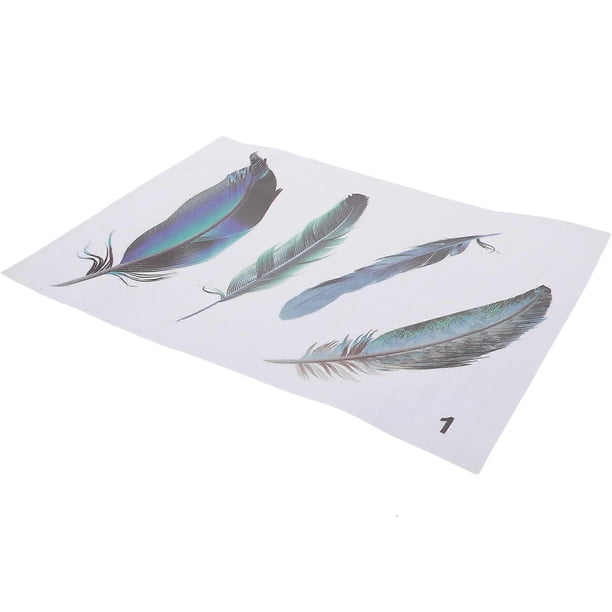 Bike Seat Sticker Plume Stickers For Bikes Delicate Design Scratch Hiding Multi 22x16.8cm 1Pack