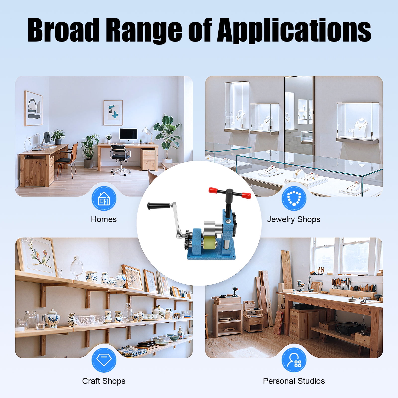 Bracelet Ring Bending Machine, Heavy Duty Bending Tool Set ,Multi-Functional Hand Crank Jewelry Ring Bracelet Press Earring Processing Bender Spoon Ring Making Kit for Earring Making