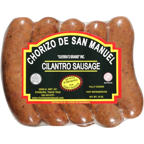 Chorizo de San Manuel Cilantro Sausage, 16 Oz., 5 Count