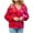 Red, variant on Karight Women's Cute Strawberry Graphic Cardigan Sweaters Button Down Color Block Knit Jacket Trendy Clothes