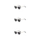 thumbnail image 3 of Gafas de sol Sonducket en forma de corazón montura de metal dorado lentes Tac protección solar elegante, 3 of 6