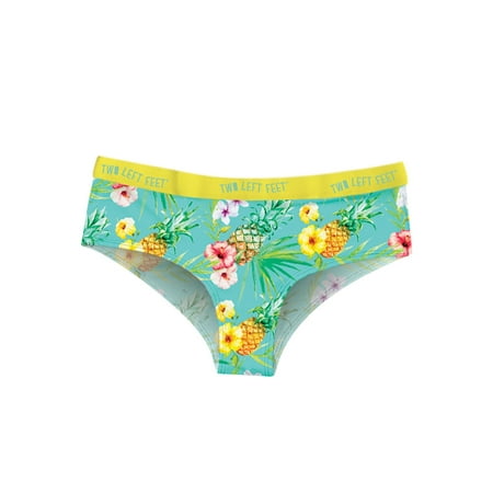 

Two Left Feet Island Paradise Tropical Print Women s Hipster