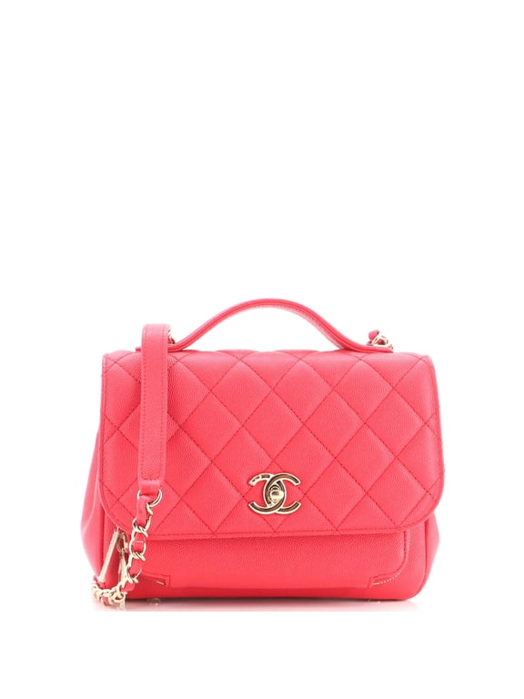 Pre-Owned Business Affinity Flap Bag Quilted Caviar Small By Rebag