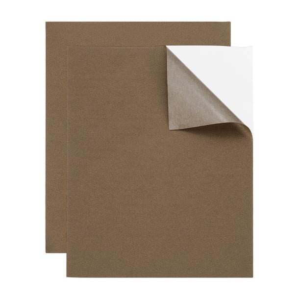 2 Pcs Parche de reparación de cuero 8"x10" Kit de cinta adhesiva para reparación de cuero y vinilo para muebles, sofás, sillas, asientos de coche, barcos, chaquetas, Café