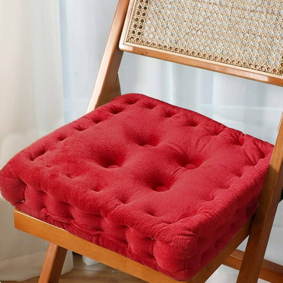 Rijanmt Comfort Square Large Pillows Seating for Adults,15.8X15.8X3.5" High Elasticity Cotton Floor Cushion,Butt & Back Cushion,Skinning Friendly,Breathable,For Living Room,Tatami,Bedroom,Window,H