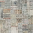 thumbnail image 1 of Ahgly Company Machine Washable Indoor Square Contemporary Pale Silver Gray Area Rugs, 10' Square, 1 of 7