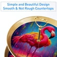 thumbnail image 2 of Flamingo Modern Plastic Discs Iron Pillar Dessert Table Stand | 32cm/12.5in Height | 21cm/24cm/27cm Plates, 2 of 6