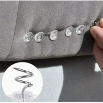 Bed Skirt Pins with Clear Heads for Upholstery, Slipcovers and Bedskirts, Upholstery Pins Twist，Bed Skirt Pins, Upholstery Tacks Twist Pins for Sofa, 50 Pcs, 0.6x0.39"