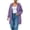 (New37)Purple, variant on Thousandth Women's Loose Fit Zip Up Hooded Coat Casual Mid Length Oversized Long Sleeve Sweatshirt Fall Winter Warm Jacket