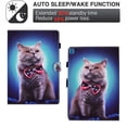 thumbnail image 2 of Allytech iPad 10.2" Case, iPad 9 8 7 Case 10.2", Slim Fit Multi Angle Stand Smart Cover Auto Sleep Wake Shockproof Protection Anti-scratch Case for Apple iPad 9th 8th 7th Gen - Cat, 2 of 7