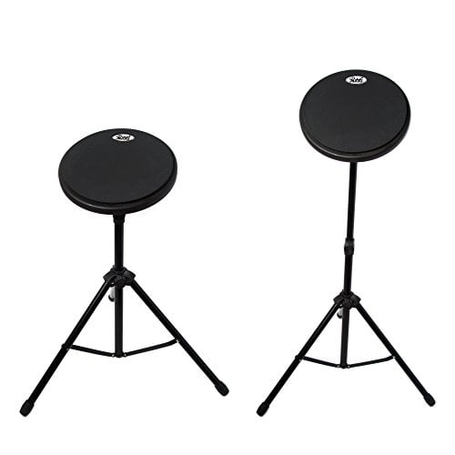 Paititi 8 inch Practice Drum Pad with Adjustable Stand & Carrying Bag (Black)