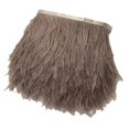 thumbnail image 4 of Tiras de Borlas de Plumas de Imitación Cinta de Plumas Esponjosas Adornos Alargar Flecos Embellecer Proyectos de Noche 36 Pul marrón perfecl Pluma de avestruz, 4 of 5