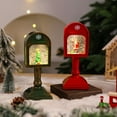 thumbnail image 7 of Sylvtty Christmas Wind Light USB/Battery Powered Mailbox Design Lamp Retro Sequin Glass Ball Santa Claus Snowflake Table Lamp Xmas Decor, 7 of 7