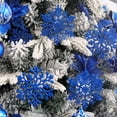 thumbnail image 3 of 12 PCS 3.9-Inch Glitter Snowflake Ornaments, Plastic Xmas Tree Decorations for Christmas, Holiday, and Winter Home Decor, 3 of 10