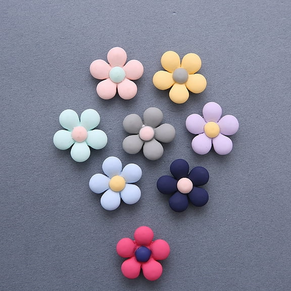 Sunjoy Tech 4Pcs Blackboard Magnet Colorful Strong Adsorption Flower Shape Wide Use 3D Floral Magnetic Sticker for Fridges