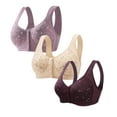 thumbnail image 1 of Bras for Women, 3PC Womans Plus Size Printing Comfortable Bra Underwear, 1 of 5