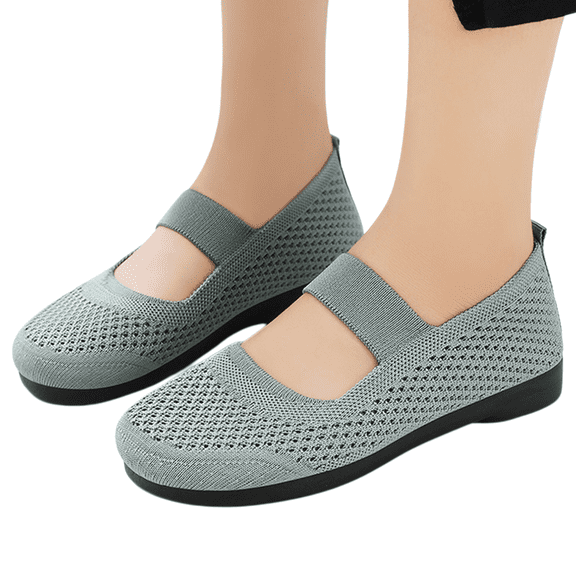 Willtoo Mary Jane Flats Women with Adjustable Strap Wide Round Toe Casual Ballet Flats Orthopedic Shoes Dressy Comfortable for Office Work Walking Business