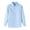 Blue, variant on Girls Stretch Wrinkle Free Dress Shirts Button Down Long Sleeve Formal School Uniform Boys Shirt(Blue,9-10 Years)