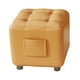 thumbnail image 3 of Reposapiés pequeño, otomano, taburete estable para cambiar zapatos, reposapiés, reposapiés para sala de estar, sala de juegos, dormitorio, interior Naranja, 3 of 8