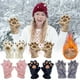thumbnail image 1 of Guantes Guantes de invierno con diseño de huellas de animales, dedo completo, con forma de garra Rkxzt, 1 of 8
