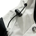 thumbnail image 3 of WRKEKC Men's Lightweight Windproof Cycling Coat for Spring Outdoor Riding, Thin Mountain Climbing Work Jacket with Water Resistant White 4XL, 3 of 7