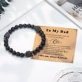 thumbnail image 5 of To My Husband, Boyfriend, Son, Grandson, Dad, Grandpa, Papa, Daddy, Brother, Man, Stepdad, Uncle, Fiance, Soulmate, Nephew, Godfather Gifts, Elastic Rope Bracelet for Men Teen Boys, 5 of 6