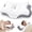White, variant on Cervical Neck Pillow for Neck Support, Contour Memory Foam Pillow for Side and Back Sleepers, Cooling Washable Cover, Dual Height 4.2"/5", Queen