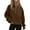 Brown, variant on Tawop Women's Sweatshirts and Hoodies Tops for Women Sweatshirts for Women Long Sleeve Pullover Fleece Coats Quarter Zip Crop Green 4XL