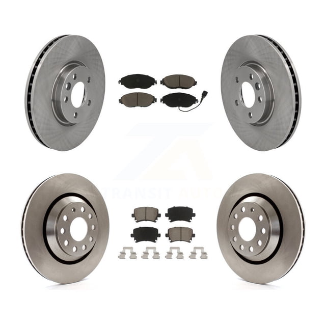 CMX Front Rear Disc Brake Rotors and Ceramic Pads Kit for Car 2013-2014 2016 Volkswagen CC AWD K8C-100736