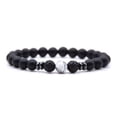 thumbnail image 2 of Yoga Bracelet Adjustable 8mm Beads Natural Matte Black Volcanic Stone Bracelet Women Men Jewelry Fitness Bracelet, 2 of 8