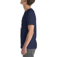 thumbnail image 3 of Funny Smiski Character Shirt – Glow in the Dark Kawaii Tee Unisex Fit (Navy, XS), 3 of 6