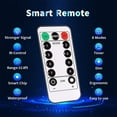 thumbnail image 4 of Wosthever USB LED Home Office Garden impermeable control remoto temporizador lámpara cadena 5m 50LEDs azul Iluminación navideña azul 5m, 4 of 6
