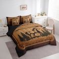 thumbnail image 3 of Homewish Farm Animal Horse 7-Piece Twin Bedding Sets,Rustic Western Farmhouse Bedding Comforter Set,Country Lodge Sheet Sets For Boys Kids,Ultra Soft Home Decor Reversible, 3 of 8
