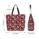 thumbnail image 5 of Disketp Red Floral Bolsa Tote Estampada para Mujer, Bolso de Hombro y de Mano para Compras y Viajes, 5 of 8