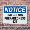 thumbnail image 4 of (2 Pack) Emergency Preparedness Kit OSHA Notice Sign 18 Inch X 12 Inch Indoor / Outdoor Rust-Free Aluminum Metal Signs for Workplace, Workshop, and Construction Site, Made in the USA, 4 of 8