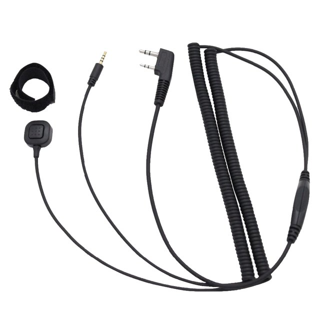 Auriculares con casco Bluetooth Reemplazo de cable de conexión especial para Kenwood Baofeng UV-5R UV-82 GT-3 Radio bidireccional Inevent TX0942-00