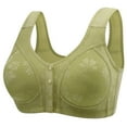 thumbnail image 3 of Miqool Front Closure Bras for Elderly Women No Underwire Full Coverage Comfort Wireless Snap Closing Bra Wirefree Everyday Bras for Senior, 3 of 6