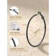 thumbnail image 5 of Hypoallergenic Stainless Steel Hoop Earrings for Women  2mm Thin Lightweight Circle Hoops (30mm,40mm,50mm,60mm,70mm ), 5 of 18