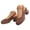 Brown, variant on Pandaie Women's Block Chunky Heels Sandals Platform Closed Toe Orthopedic Wedge Pumps Summer Beach Slingback Heeled Dress Shoes (Black,6.5)