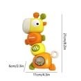 thumbnail image 7 of Giraffe Baby Rattle Teether Toy, Light Up Sound Infant Sensory Shaker, Easy Grip Developmental Hand Rattle, Montessori Early Learning Toy for Toddlers 0-6 9-12 24-36 Months Boys Girls, Baby Gift, 7 of 7