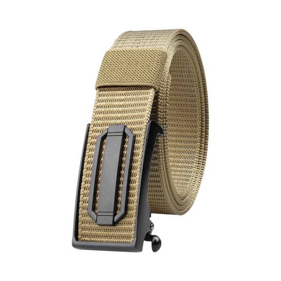 Nylon Webbing Belt Heavy Duty Thickened Woven Waistband Casual Adjustable Utility Strap with Automatic Buckle Work Belt for Men Daily Outfits Sport Wear