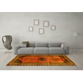 thumbnail image 3 of Ahgly Company Machine Washable Indoor Square Persian Yellow Traditional Area Rugs, 7' Square, 3 of 4